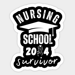 Nursing School Survivor, Nurse Graduation Sticker